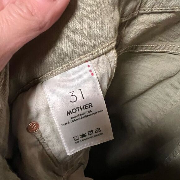 MOTHER The Insider Hover High Rise Straight Jeans in Moss - Picture 7 of 7